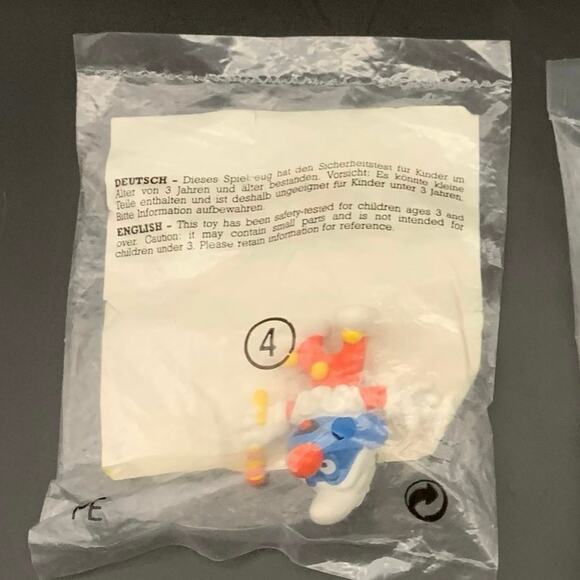 NEW Vintage 1996 The Smurfs Peyo Schleich Clown Jester Action Figure - Picture 10 of 13